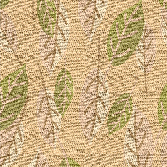 Patterned Caramel Brown Rug, pat1007brn