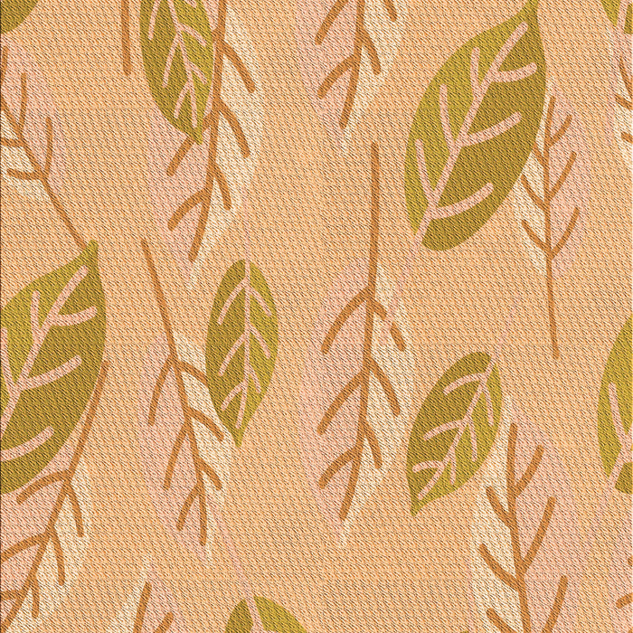 Patterned Orange Rug, pat1007org