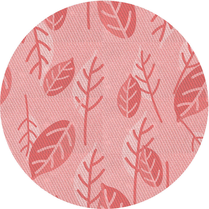 Square Patterned Pastel Pink Rug, pat1007rd