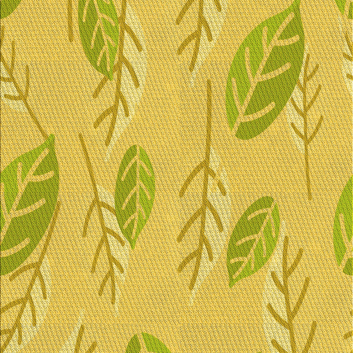 Machine Washable Transitional Yellow Rug, wshpat1007yw