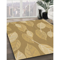 Patterned Orange Rug, pat1008brn