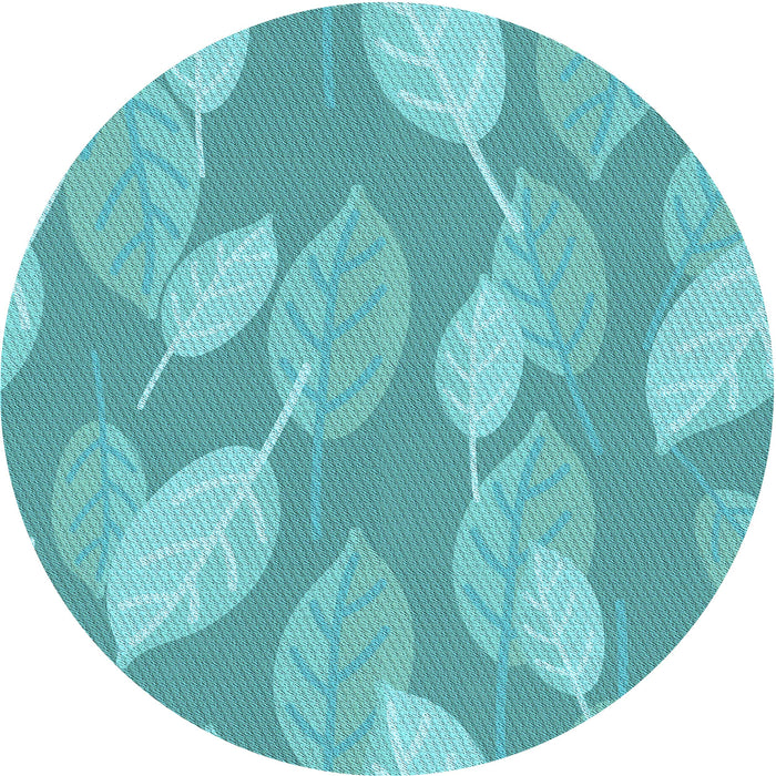 Square Machine Washable Transitional Light Sea Green Rug in a Living Room, wshpat1008lblu