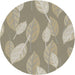 Sideview of Patterned Dark Green Novelty Rug, pat1008