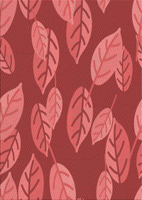 Machine Washable Transitional Red Rug, wshpat1009rd