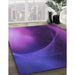 Machine Washable Transitional Bright Purple Rug in a Family Room, wshpat101pur