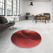Machine Washable Transitional Red Rug in a Washing Machine, wshpat101rd