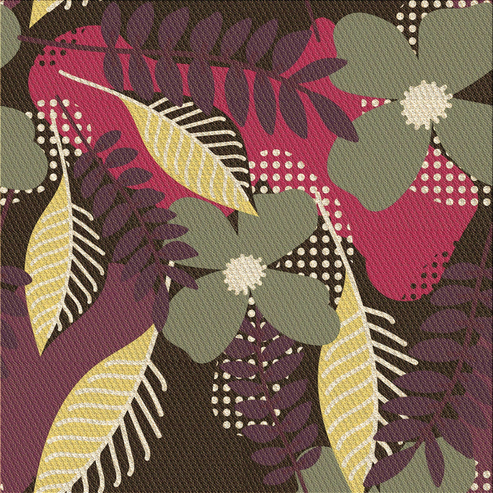 Round Machine Washable Transitional Brass Green Rug, wshpat1010brn