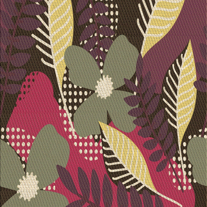 Patterned Brass Green Rug, pat1010brn