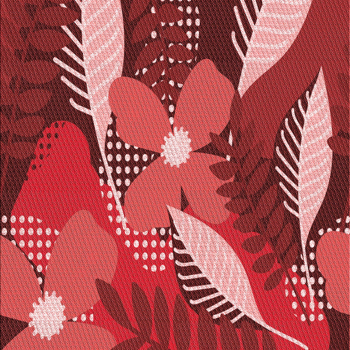 Patterned Red Rug, pat1010rd