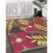 Machine Washable Transitional Brown Rug in a Family Room, wshpat1011brn