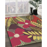 Patterned Brown Rug, pat1011brn