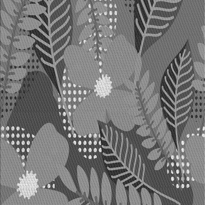 Patterned Gunmetal Gray Rug, pat1011gry