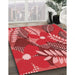 Machine Washable Transitional Red Rug in a Family Room, wshpat1011rd