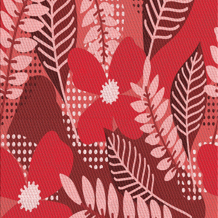 Machine Washable Transitional Red Rug, wshpat1011rd
