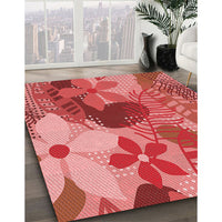 Patterned Red Rug, pat1012rd