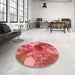 Machine Washable Transitional Red Rug in a Washing Machine, wshpat1012rd