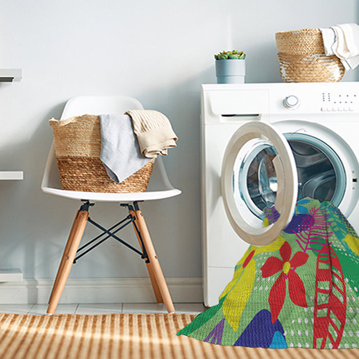 Machine Washable Transitional Grape Purple Rug in a Washing Machine, wshpat1012