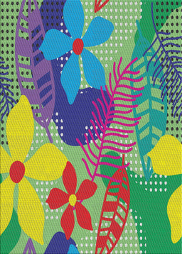 Patterned Purple Novelty Rug, pat1012