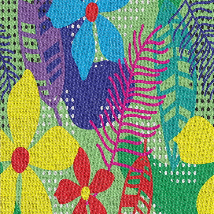 Patterned Purple Novelty Rug, pat1012