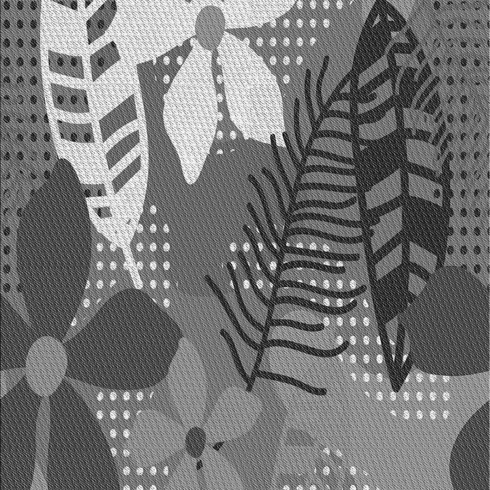 Patterned Dark Gray Rug, pat1013gry