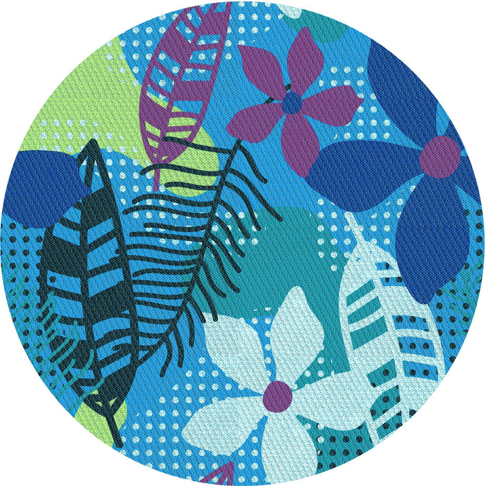 Square Machine Washable Transitional Blue Rug in a Living Room, wshpat1013lblu