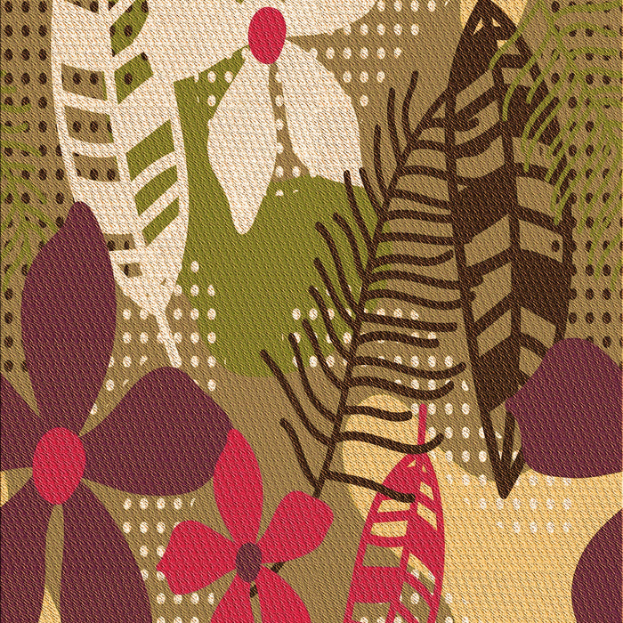 Patterned Golden Gold Rug, pat1013org