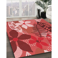 Patterned Red Rug, pat1013rd