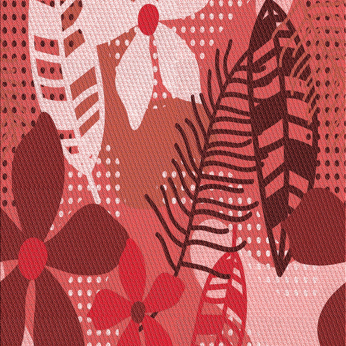 Patterned Red Rug, pat1013rd