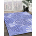 Machine Washable Transitional Pastel Blue Rug in a Family Room, wshpat1014blu