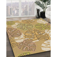 Patterned Light Brown Rug, pat1014brn