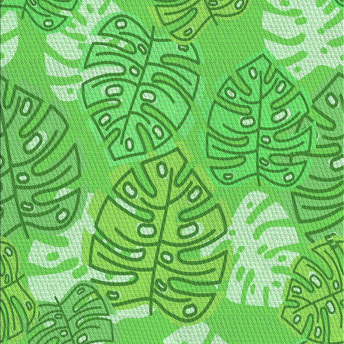 Patterned Emerald Green Rug, pat1014grn