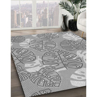 Patterned Platinum Gray Rug, pat1014gry