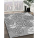 Machine Washable Transitional Platinum Gray Rug in a Family Room, wshpat1014gry