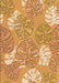 Patterned Yellow Orange Rug, pat1014org