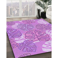 Patterned Violet Purple Rug, pat1014pur