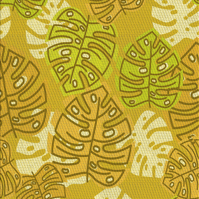 Machine Washable Transitional Yellow Rug, wshpat1014yw