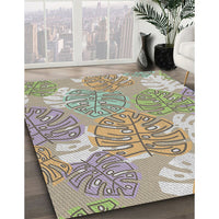 Patterned Brown Novelty Rug, pat1014