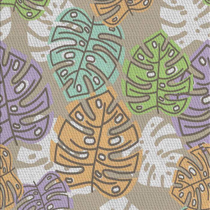 Machine Washable Transitional Brown Rug, wshpat1014