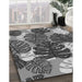 Machine Washable Transitional Dark Gray Rug in a Family Room, wshpat1015gry