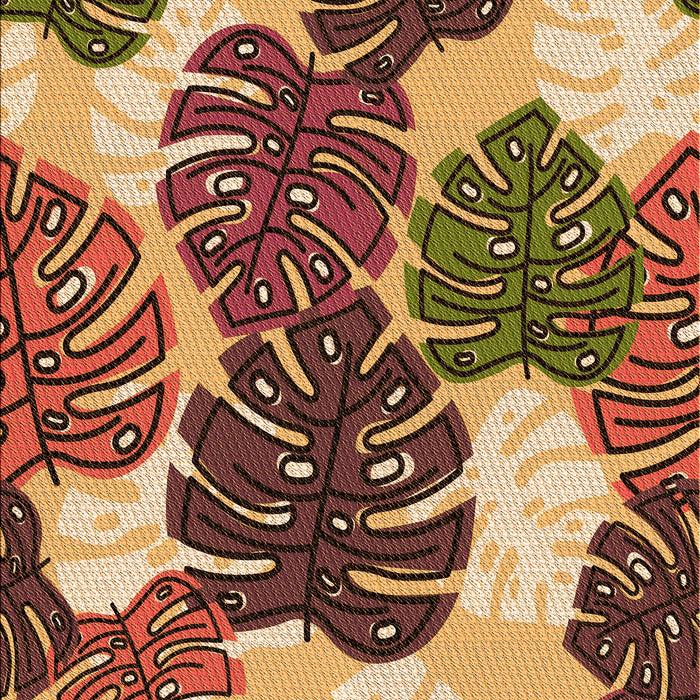 Patterned Orange Rug, pat1015org