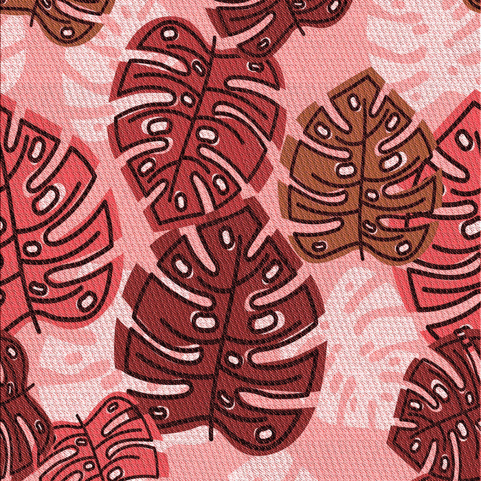 Patterned Light Coral Pink Rug, pat1015rd