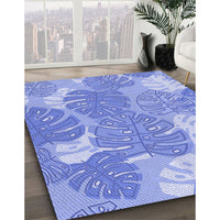 Patterned Blue Rug, pat1016blu