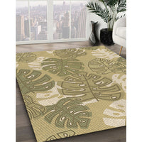 Patterned Yellow Rug, pat1016brn