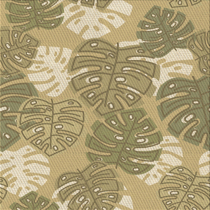 Round Machine Washable Transitional Yellow Rug, wshpat1016brn