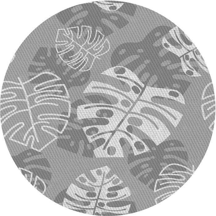 Square Patterned Gray Rug, pat1017gry