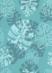 Machine Washable Transitional Light Sea Green Rug, wshpat1017lblu