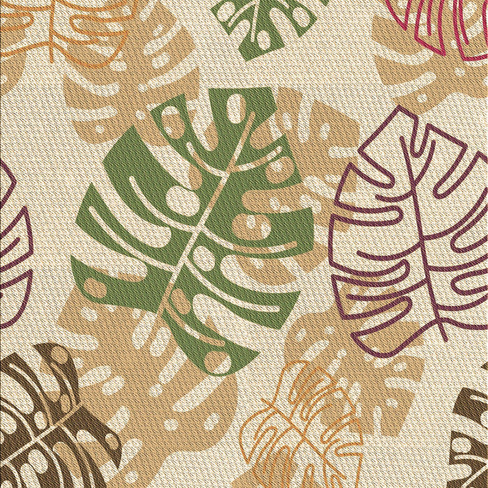 Patterned Khaki Gold Rug, pat1018brn