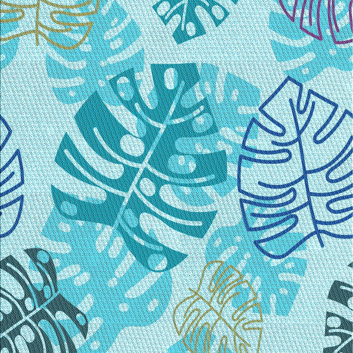 Patterned Blue Rug, pat1018lblu