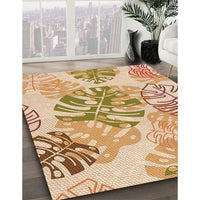 Patterned Khaki Gold Rug, pat1018org