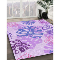 Patterned Purple Rug, pat1018pur